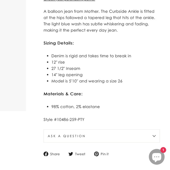 MOTHER Light Blue Jeans - Picture 12 of 12